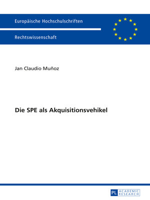 cover image of Die SPE als Akquisitionsvehikel